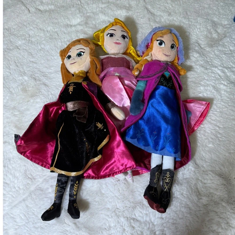 LOT OF 3 Disney Princess Plush Doll 12